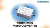Model-2503 Vibro Converter – เครื่องแปลงสัญญาณแรงสั่นสะเทือนอเนกประสงค์ พร้อมเอาต์พุต 4 - 20mA