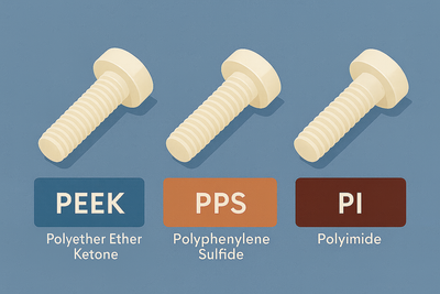 พอลิเมอร์วิศวกรรมสำหรับสกรู｜รู้จัก PEEK, PPS, PI และวิธีเลือกใช้งาน
