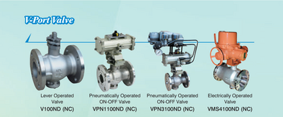 โซลูชั่นที่ดีที่สุดสำหรับน้ำหนักหนืดสูง, NDV V-Port Ball Valves (วาล์วบอล V-Port NDV)