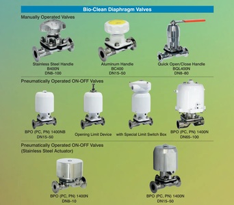 วาล์วไดอะแฟรม NDV BioClean สำหรับความสะอาดสูงสุด